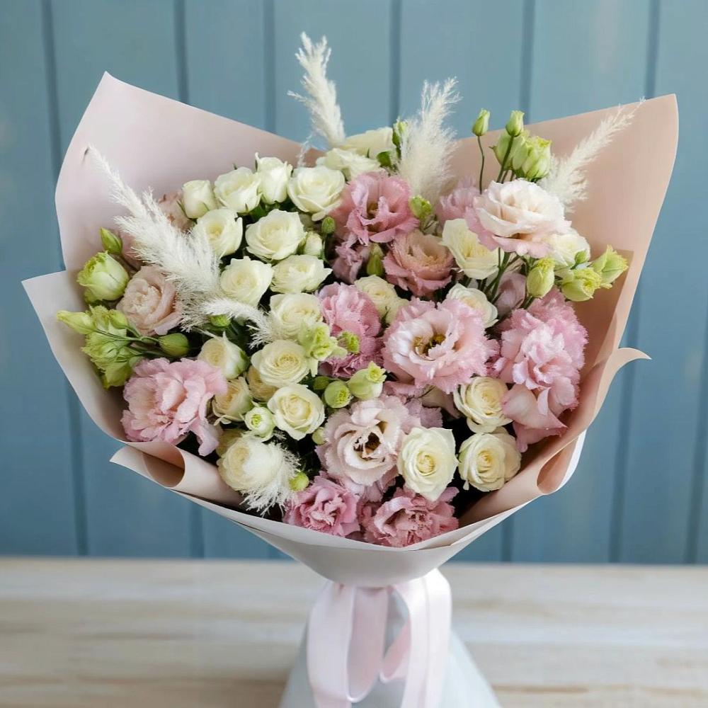 Букет цветов из: Альстромерии и Розы в Кокоревке