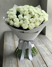 Букет 35 Белых роз в Кокоревке