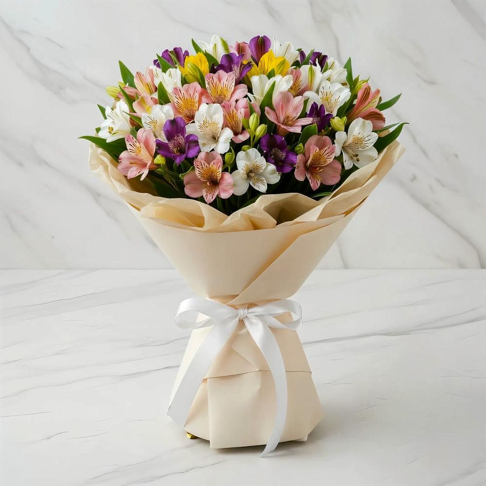 Букет цветов из: Альстромерии в Кокоревке