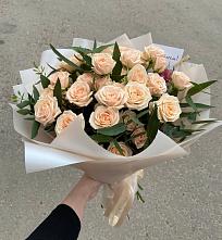 Букет Кремовые розы Латте в Кокоревке