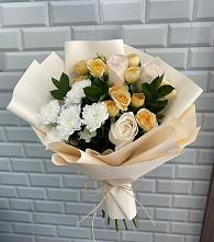 Букет цветов из:  Розы и Хризантемы в Кокоревке