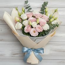 Букет цветов из:  Лизиантусы в Кокоревке