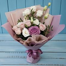 Букет цветов из:  Розы и Лизиантусы в Кокоревке
