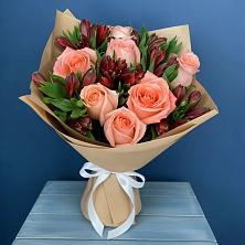 Букет цветов из:  Розы и Альстромерии в Кокоревке