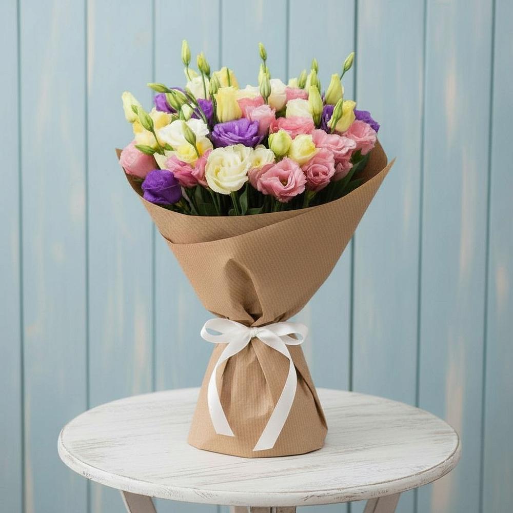 Букет цветов из: Лизиантусы в Кокоревке