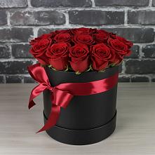 Цветочная композиция из Розы в шляпной коробке в Кокоревке