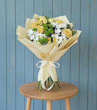 Букет цветов из:  Хризантемы и Розы #REPLACE_PRED# Кокоревке