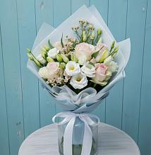Букет цветов из:  Розы и Лизиантусы в Кокоревке