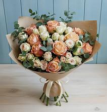 Букет цветов из:  Альстромерии и Розы в Кокоревке